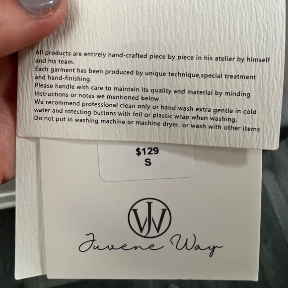 Cute Light Purple Puff Dress - Picture 4 of 4